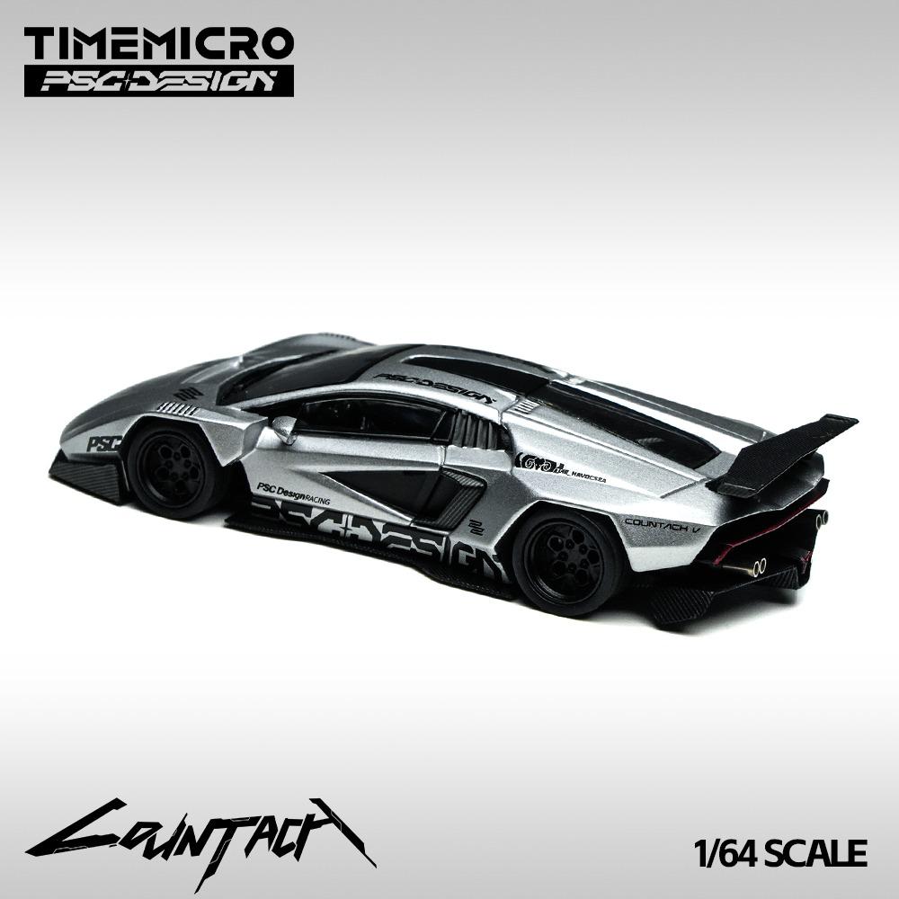 TimeMicro X PSC DESIGN 1:64 Lamborghini Countach “V” Ver. Silver
