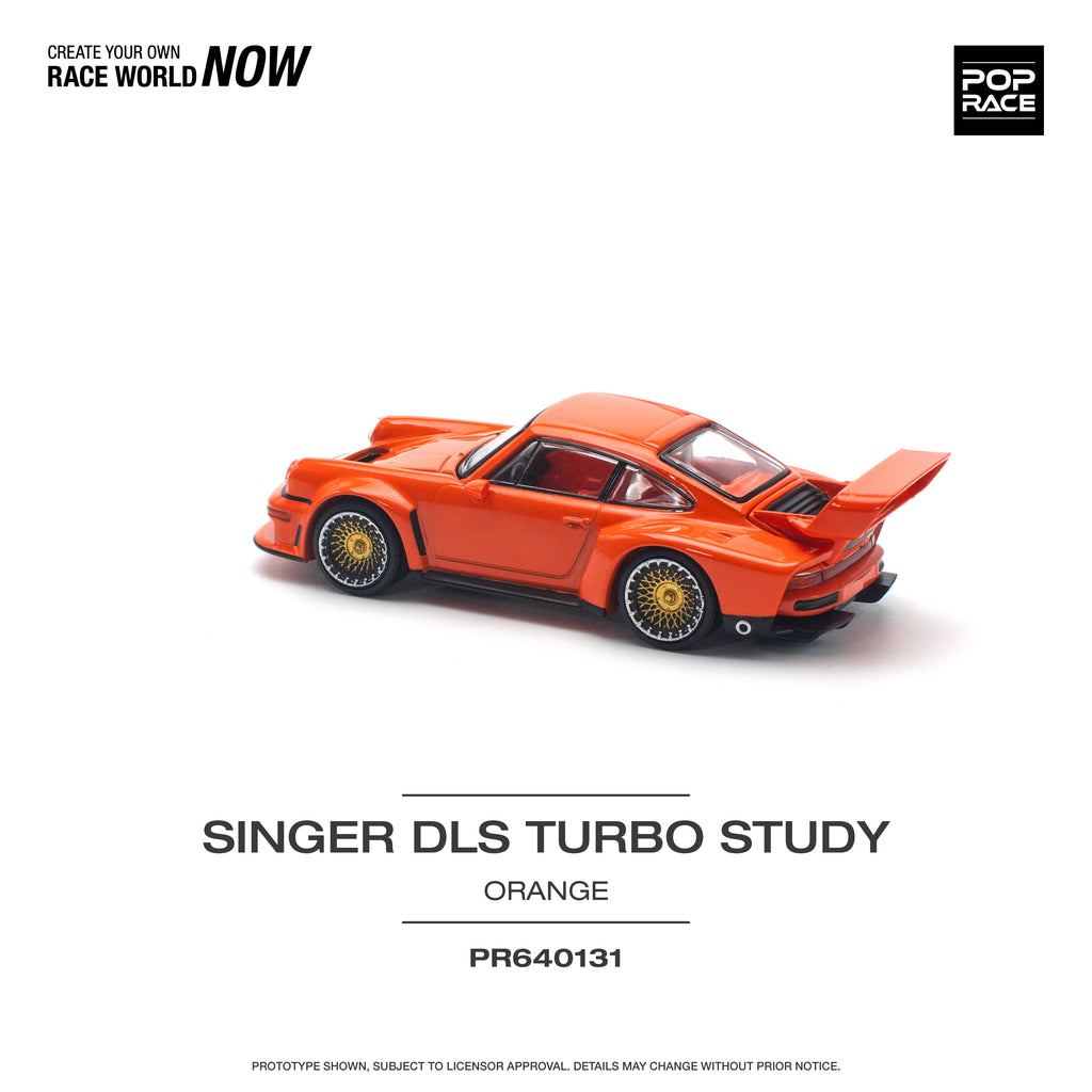 POP RACE SINGER DLS TURBO STUDY ORANGE 1/64