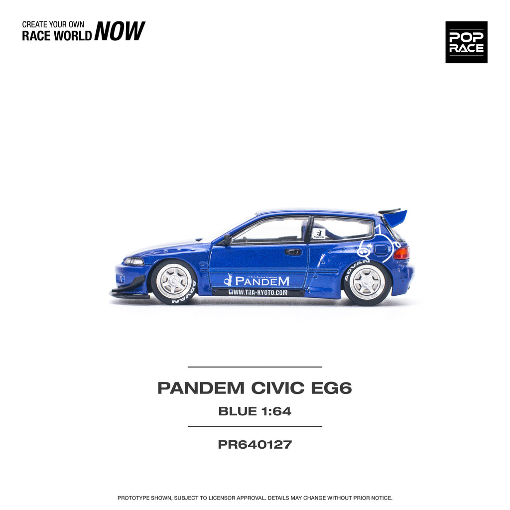 POP RACE PANDEM CIVIC EG6 AZUL
