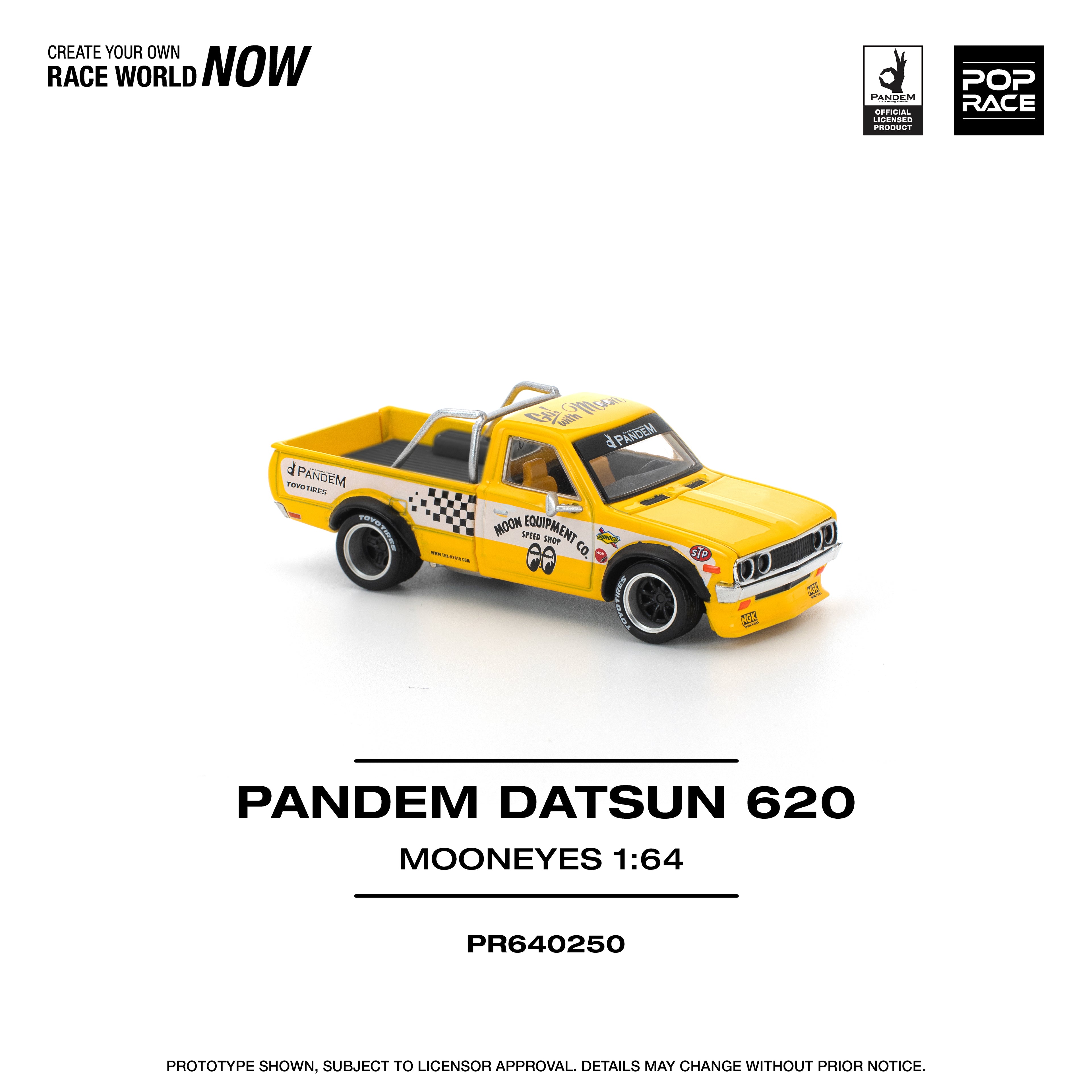POP RACE 1/64 PANDEM DATSUN 620 MOONEYES