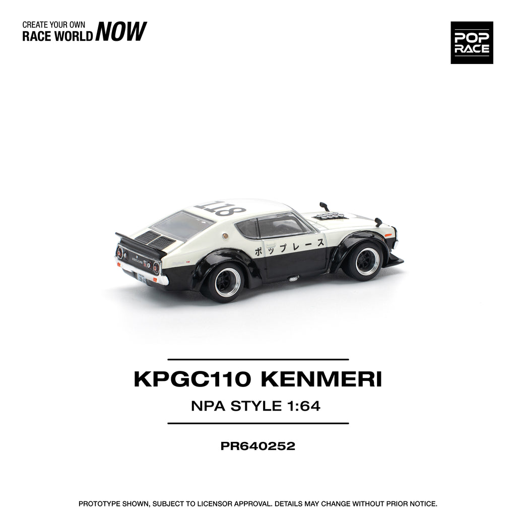 POP RACE 1/64 SKYLINE GT-R V8 DRIFT KENMERI NPA STYLE