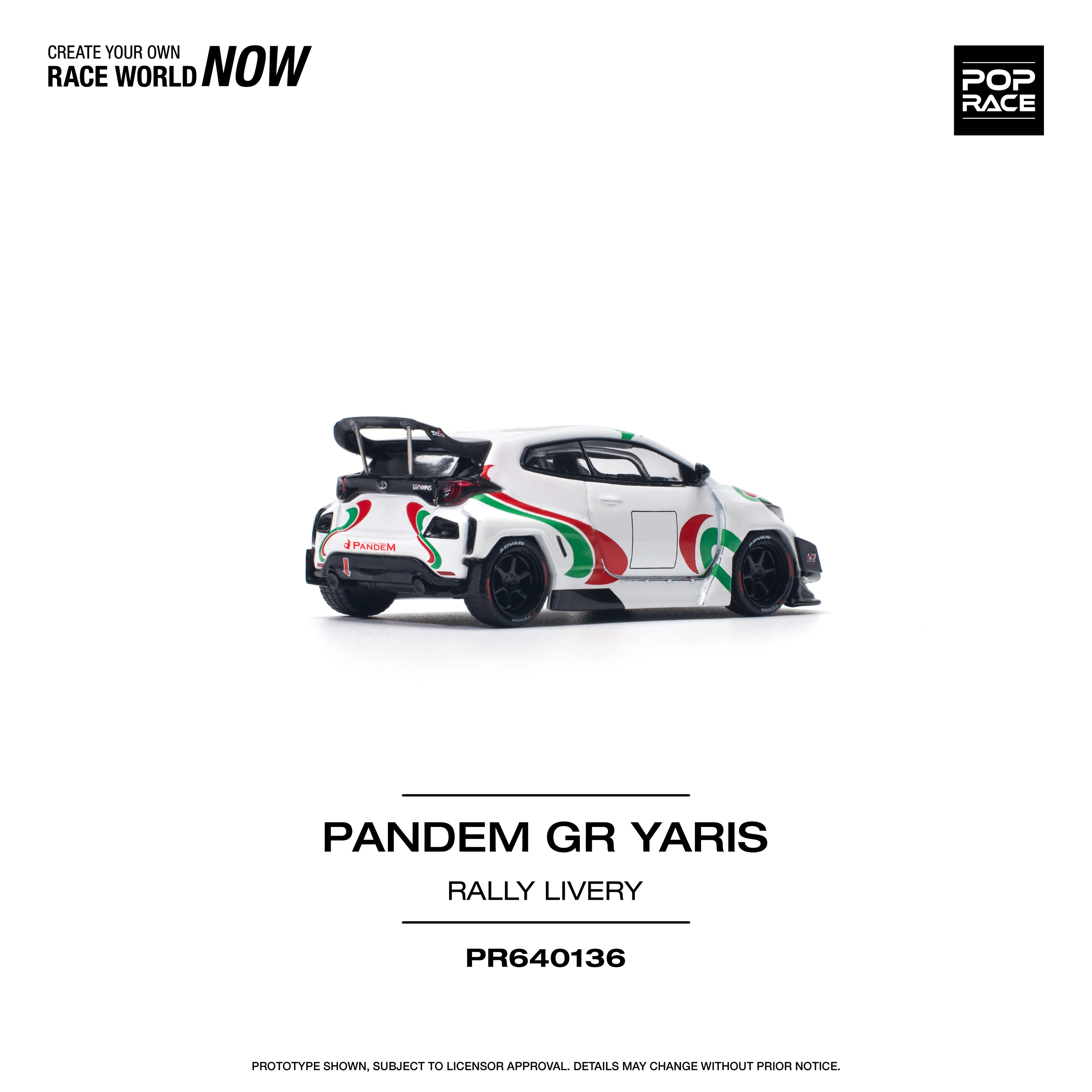 PANDEM GR YARIS RALLY LIVERY 1/64