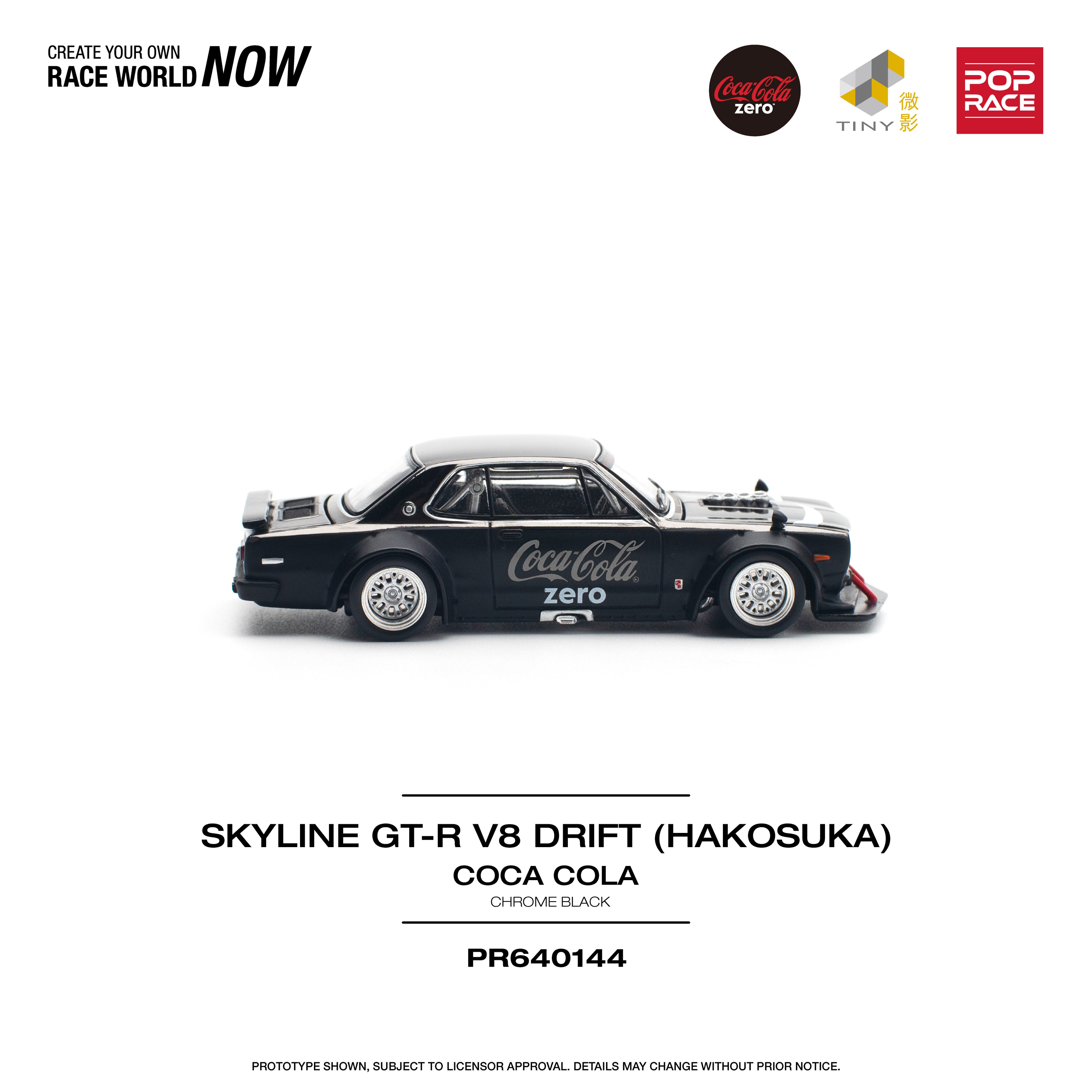 SKYLINE GT-R V8 DRIFT HAKOSUKA COCA COLA 1/64
