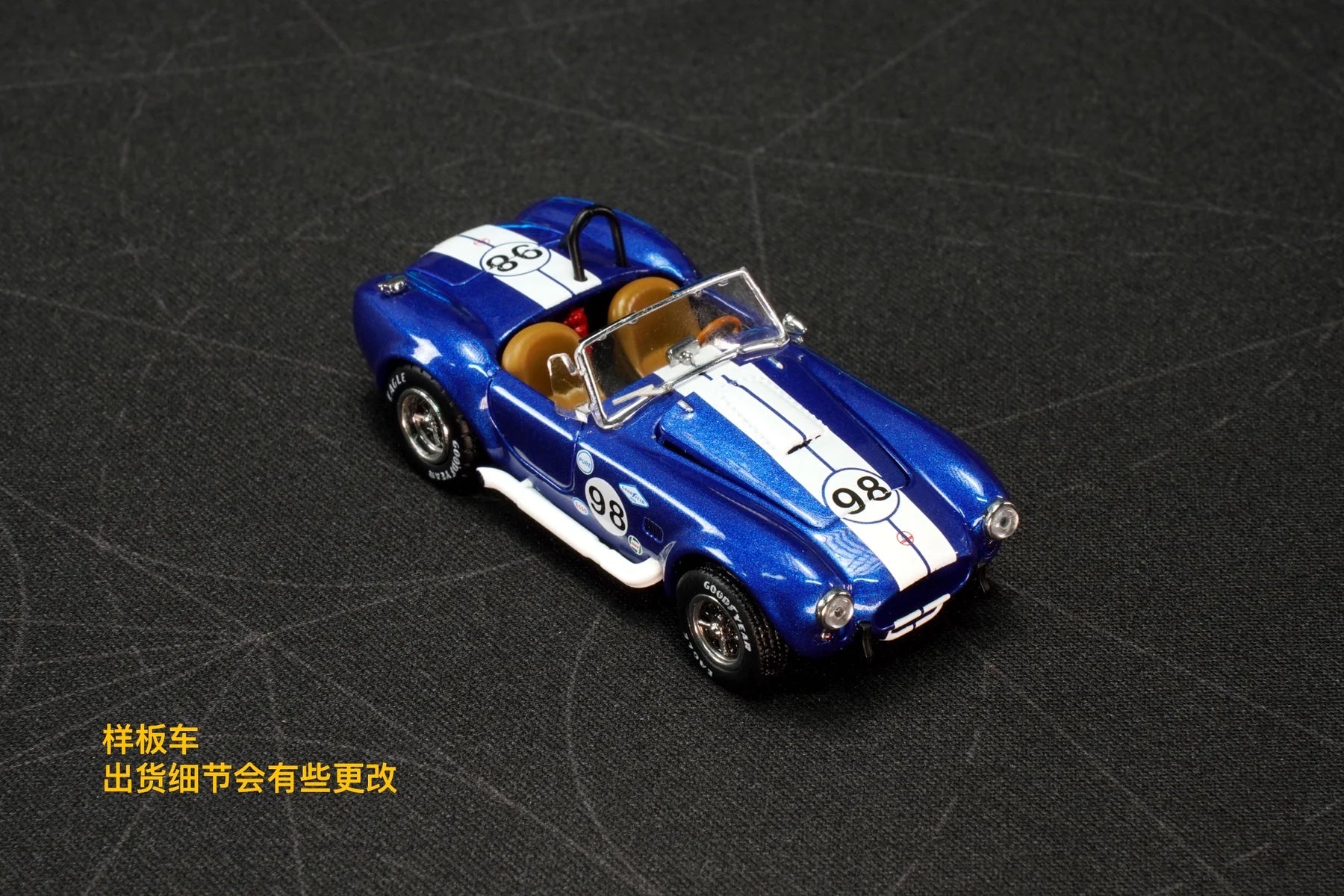 Fine works64 1:64 Shelby COBRA 427 S/C - #98 Blue Champion