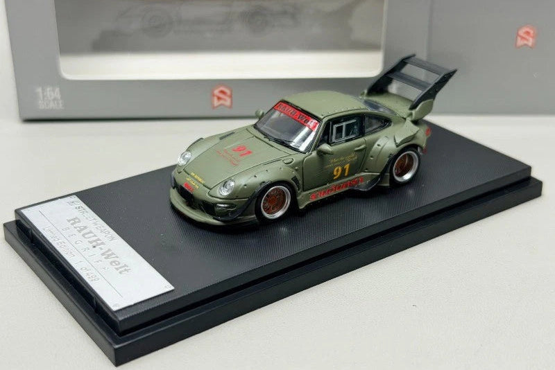 STREET WARRIOR PORSCHE RWB 993 MATTE GREEN V.2