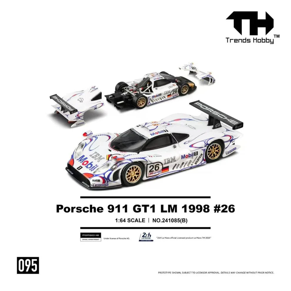 TRENDS HOBBY 1/64 PORSCHE 911 GT1 LM 1998