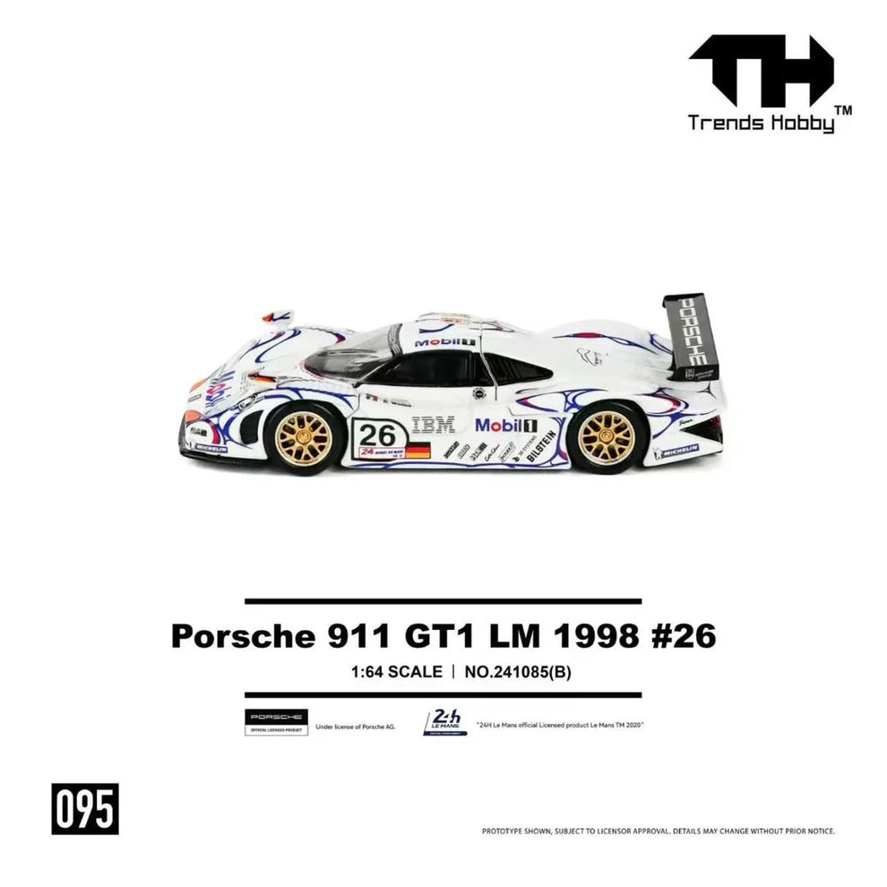 TRENDS HOBBY 1/64 PORSCHE 911 GT1 LM 1998