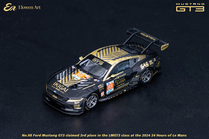 Elowen Art 1:64 Ford Mustang GT3 Negro #88
