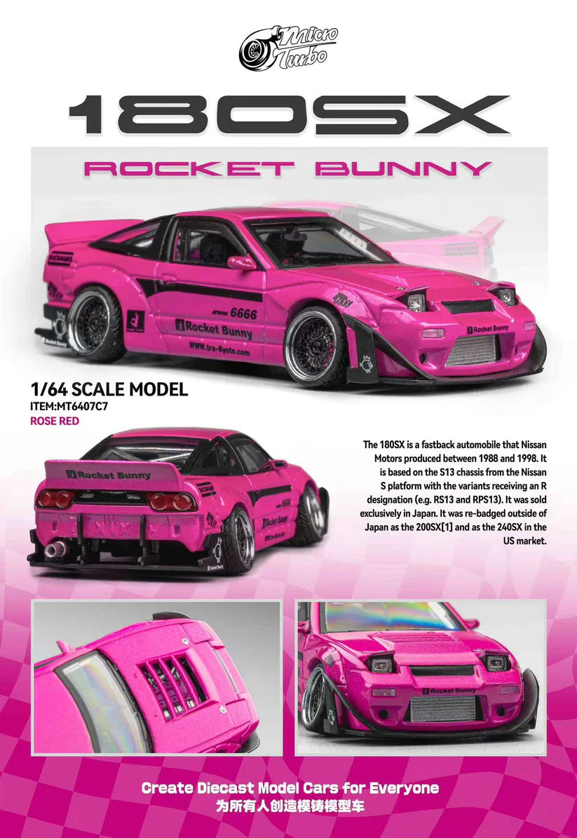 MICRO TURBO 1/64 NISSAN 180SX ROCKET BUNNY