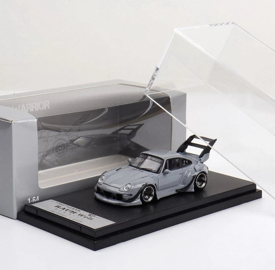 STREET WARRIOR 1/64 PORSCHE 993 RWB CEMENT GRAY