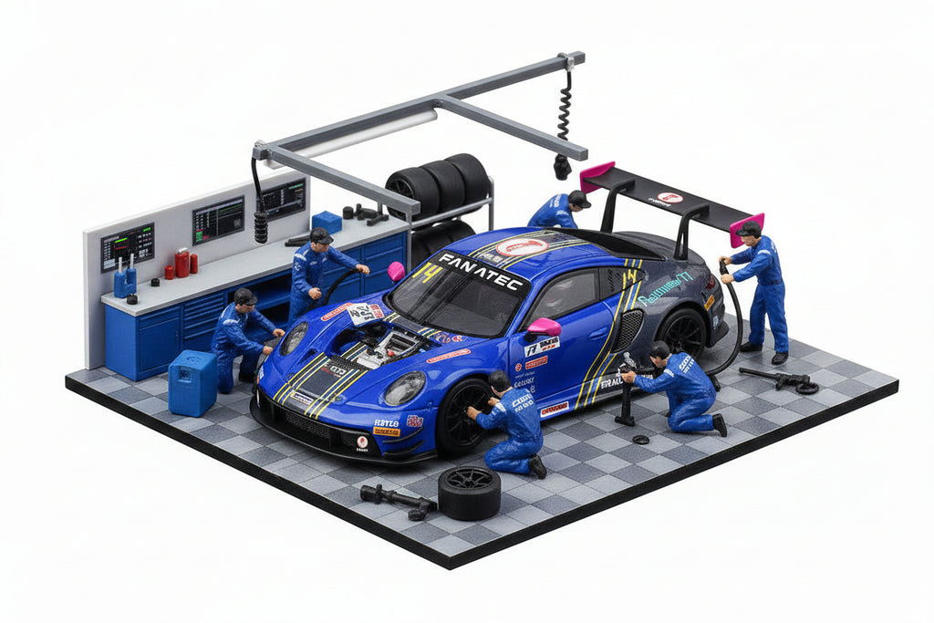 STAR RACE PORSCHE 911 GT3 R DARK BLUE RACING CAR #14