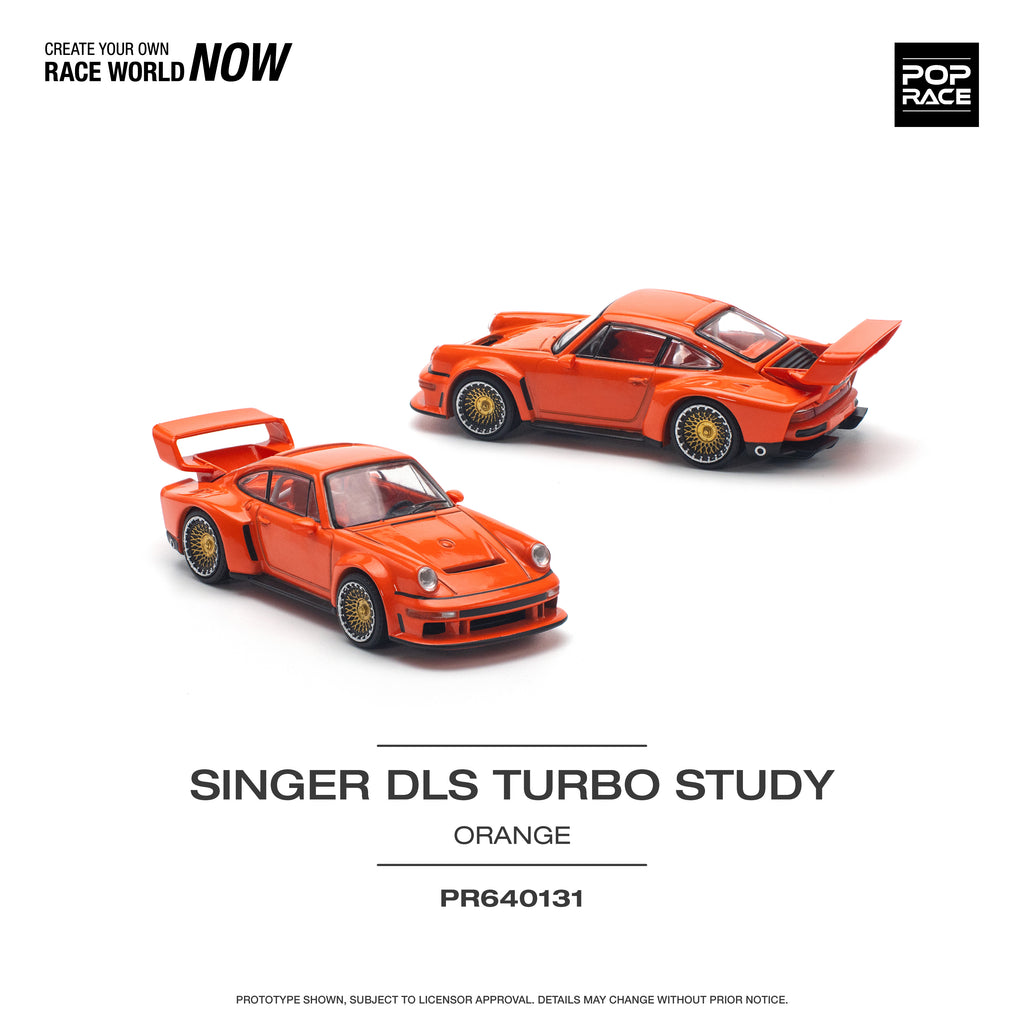 POP RACE SINGER DLS TURBO STUDY ORANGE 1/64