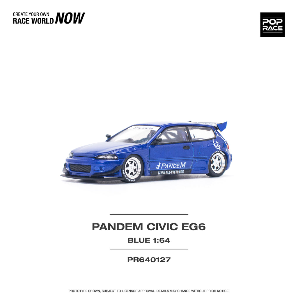 POP RACE PANDEM CIVIC EG6 AZUL
