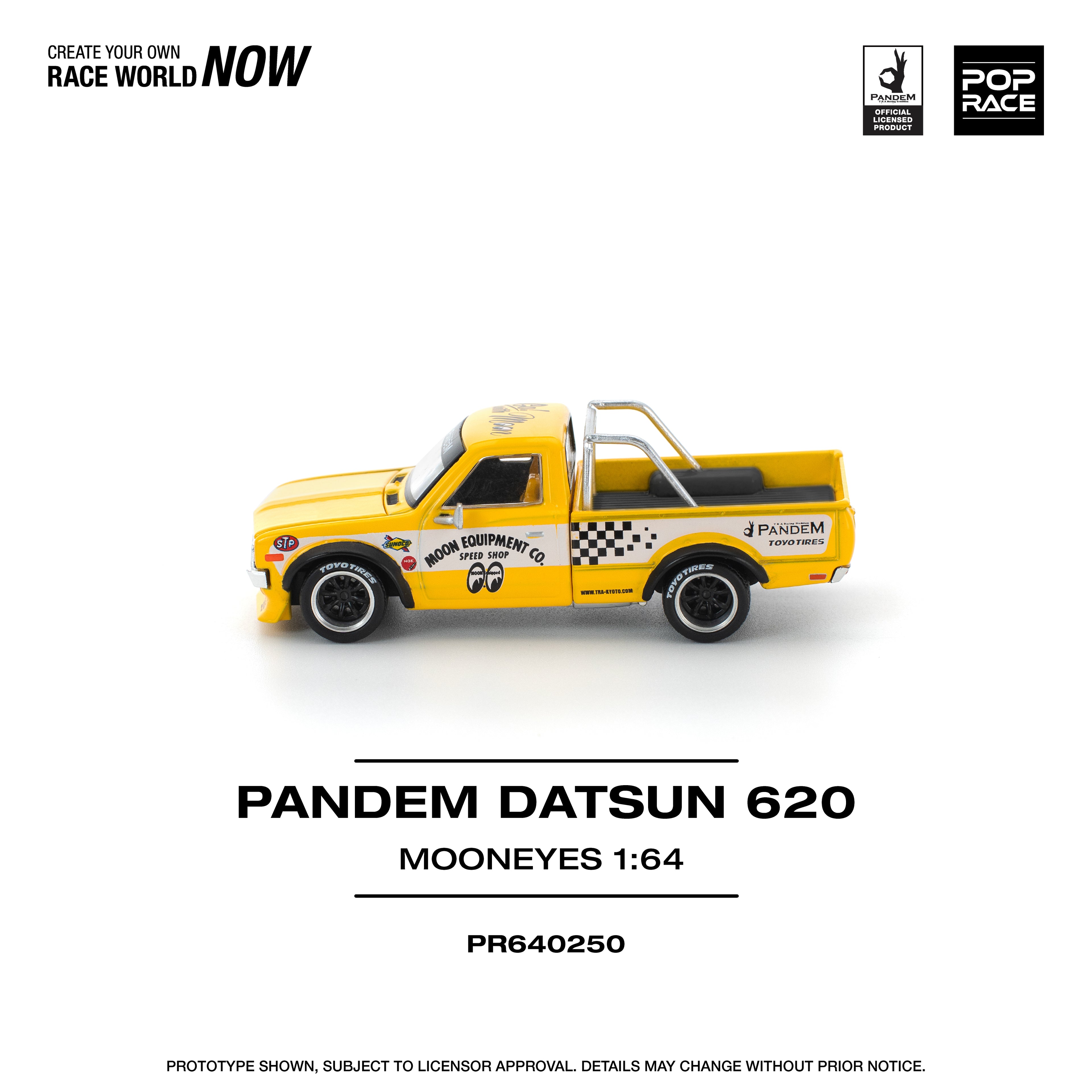 POP RACE 1/64 PANDEM DATSUN 620 MOONEYES