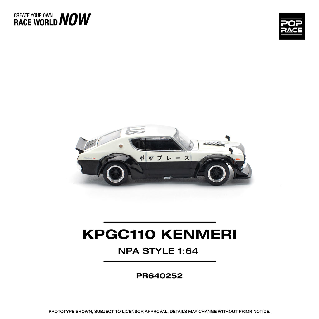 POP RACE 1/64 SKYLINE GT-R V8 DRIFT KENMERI NPA STYLE