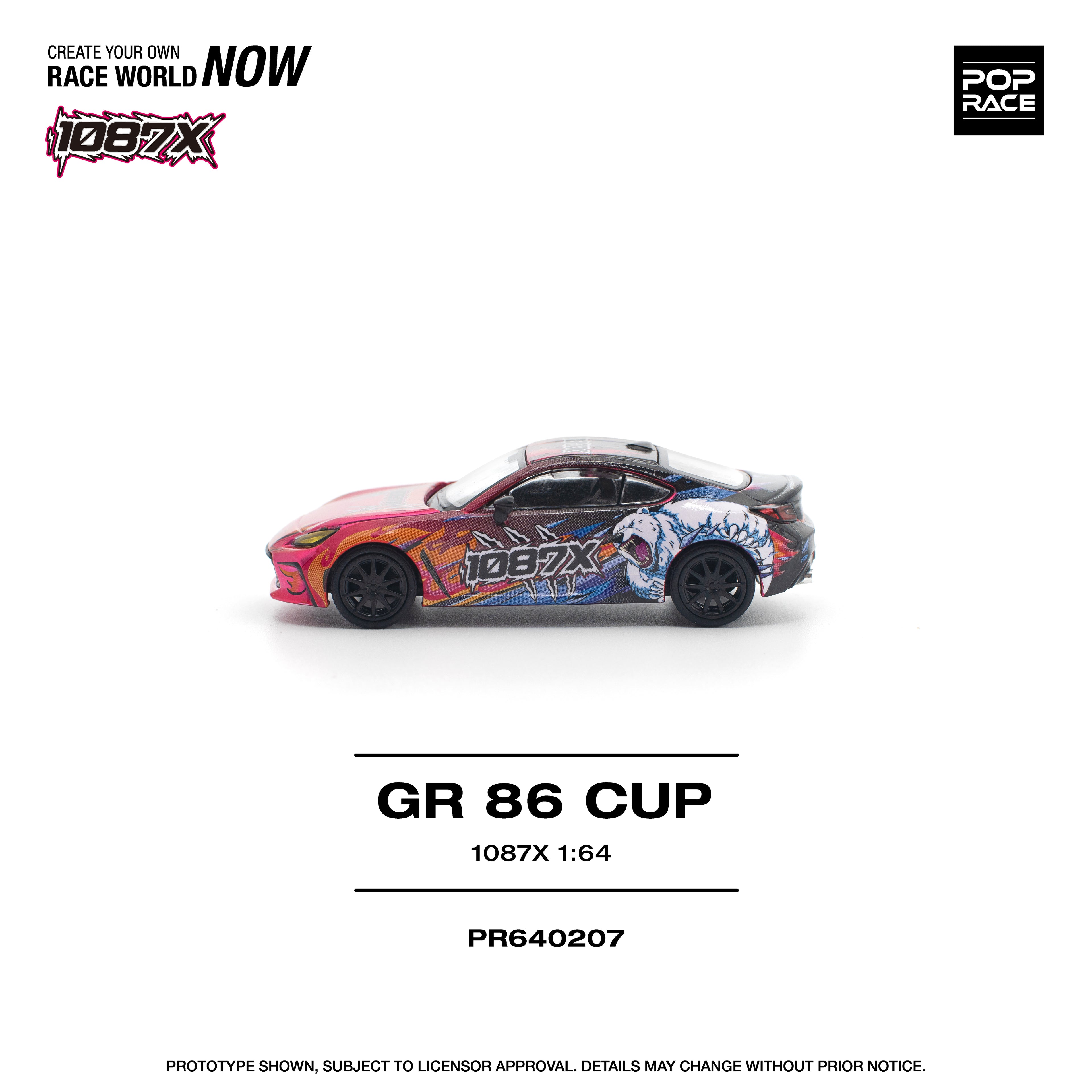POP RACE 1/64 1087X GR86 CUP