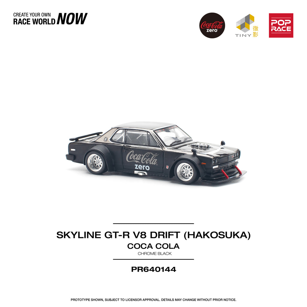 SKYLINE GT-R V8 DRIFT HAKOSUKA COCA COLA 1/64