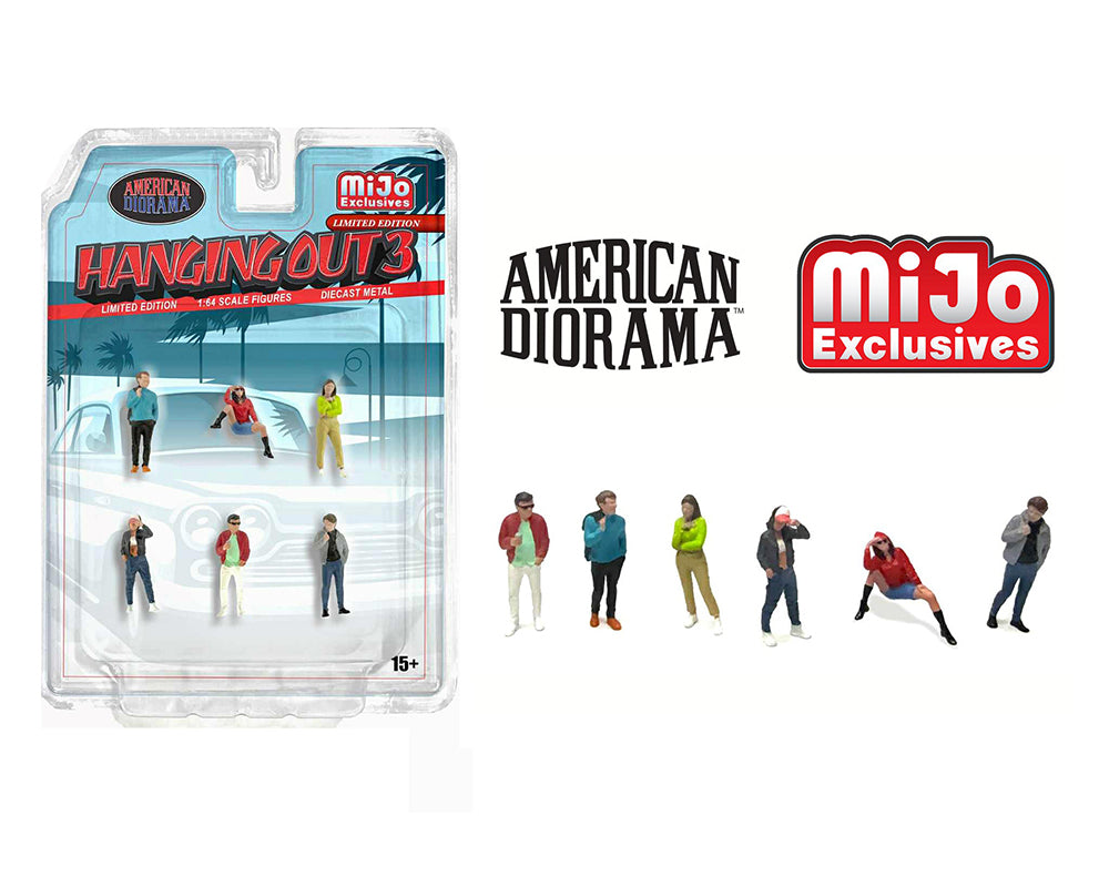 |||PREVENTA|||Diorama americano 1:64 Figuras «Cool Out», set de 6 figuras – Exclusivo de MiJo