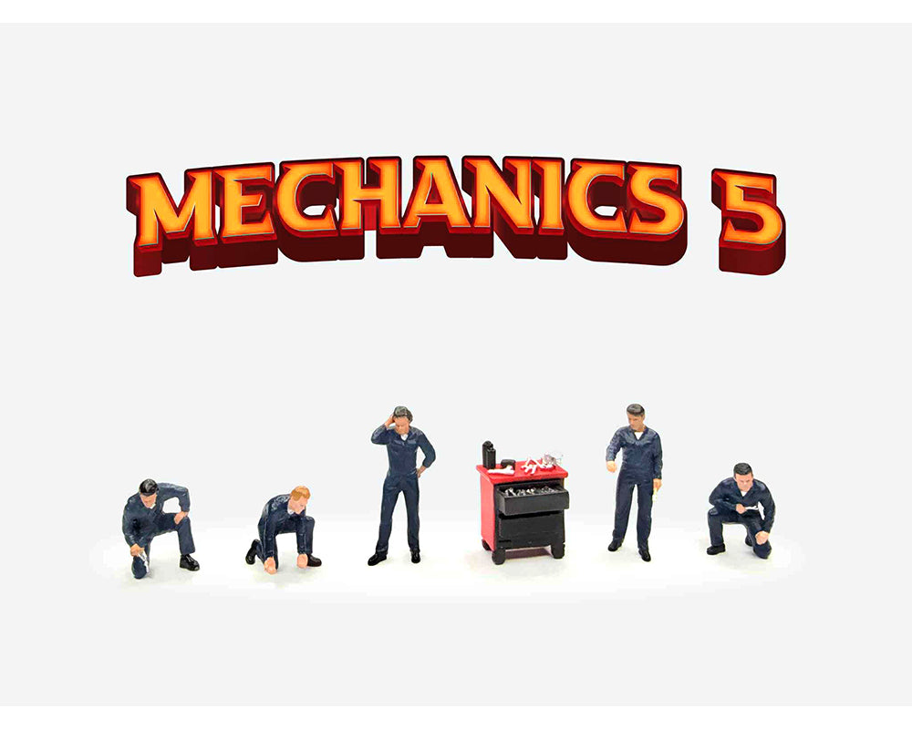 Figuras American Diorama 1:64, Set de MECANICOS – Exclusivas de MiJo