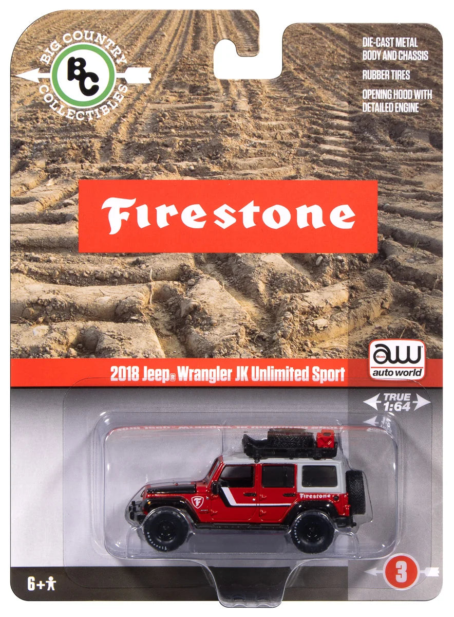 AUTO WORLD 1/64 2018 JEEP WRANGLER JK UNLIMITED SPORT