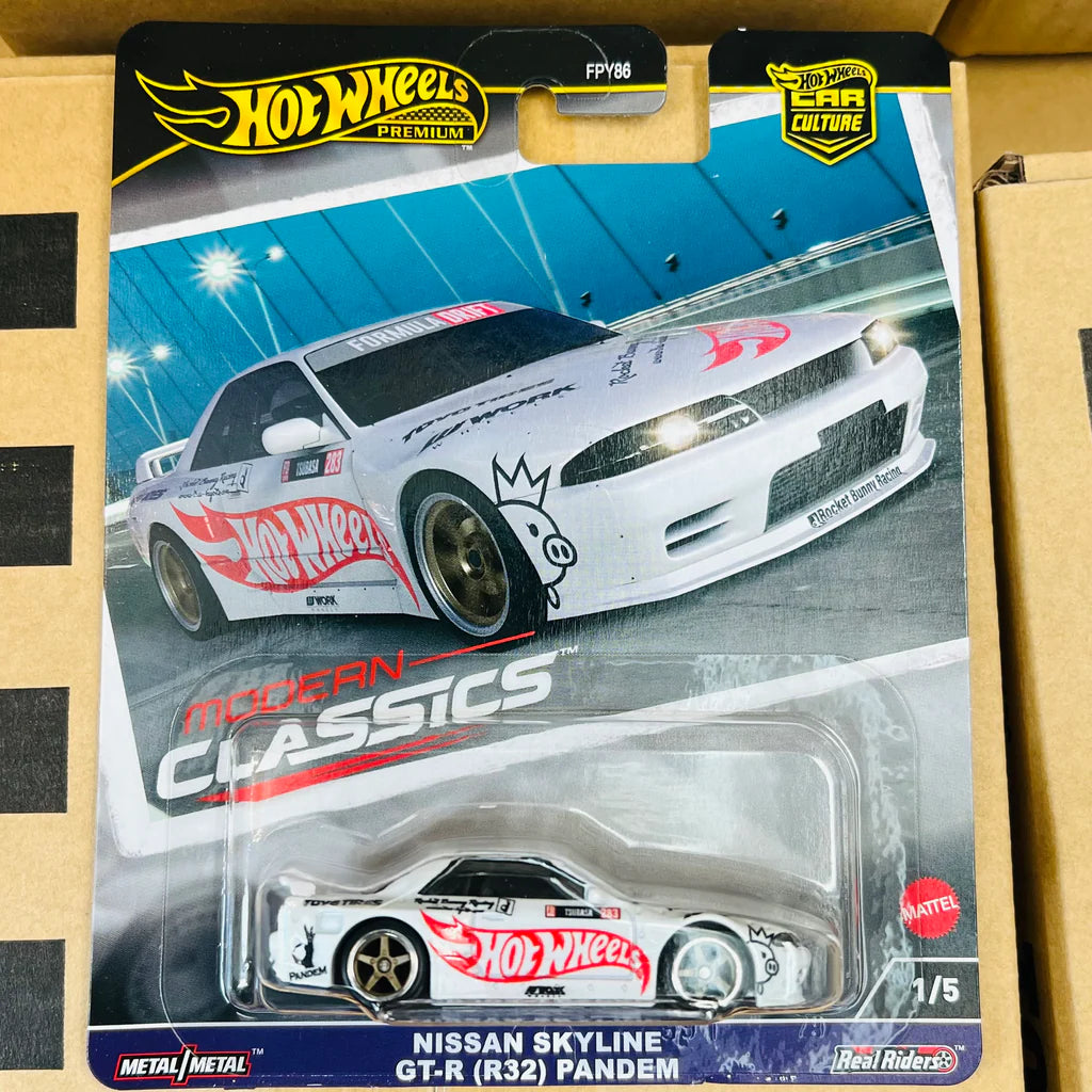 HOTWHEELS PREMIUM CAR CULTURE NISSAN SKYLINE GT-R (R32) PANDEM