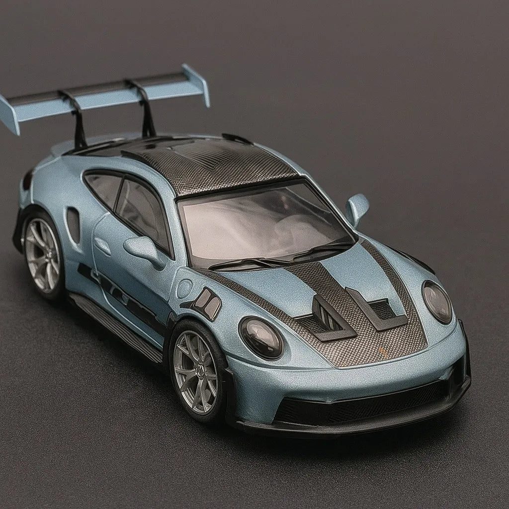 Mj Model Porsche 911 Gt3 Rs Blue Metallic Escala 1:64 Azul Acero