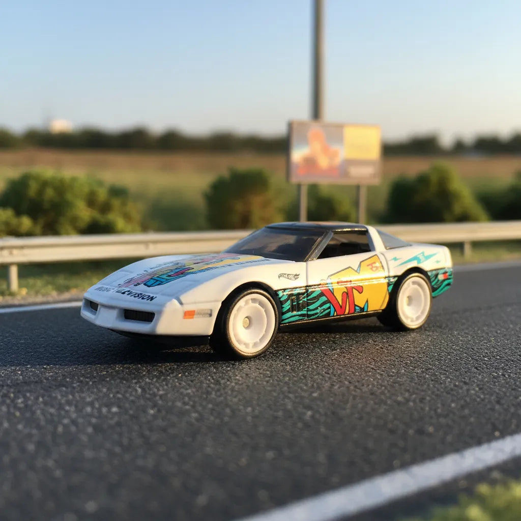 HOTWHEELS PREMIUM CHEVROLET 84 CORVETTE MTV