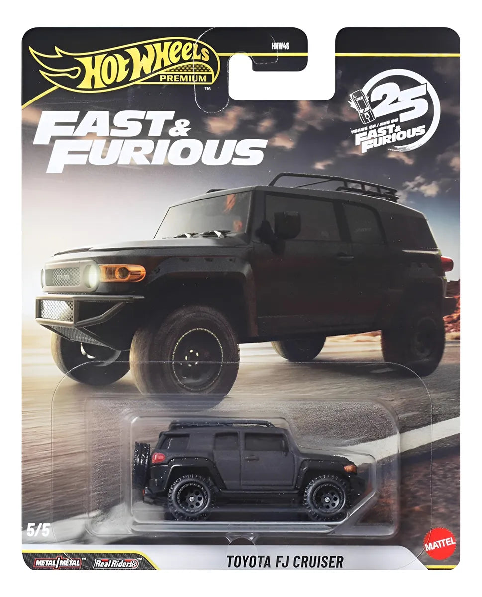 HOTWHEELS PREMIUM TOYOTA FJ CRUISER NEGRO MATE