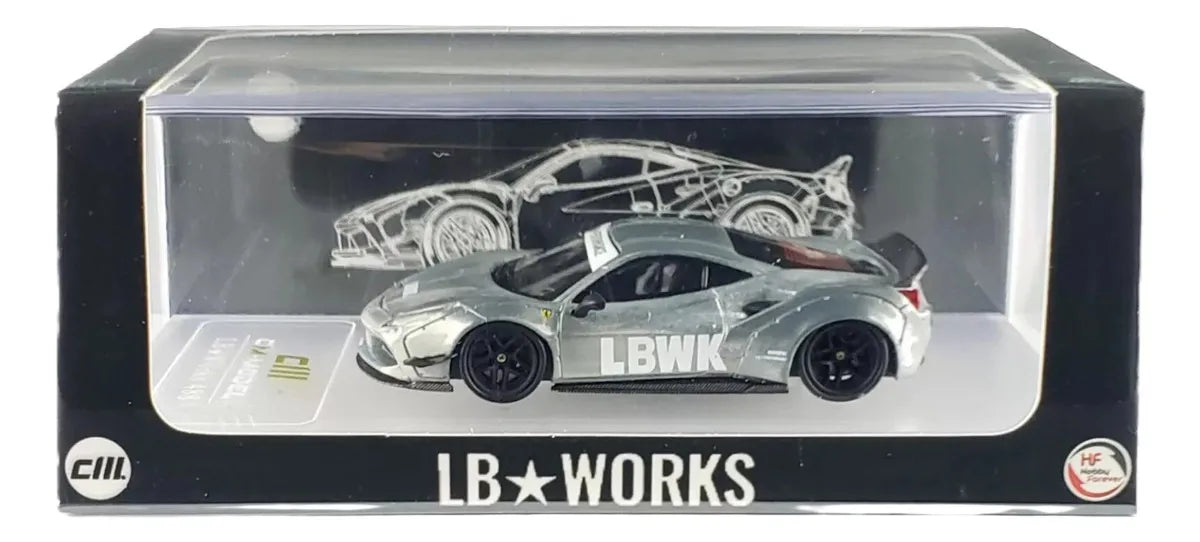CM MODEL 1/64 LBWK F488 Matte Black (Indonesia Exclusive) CHASE