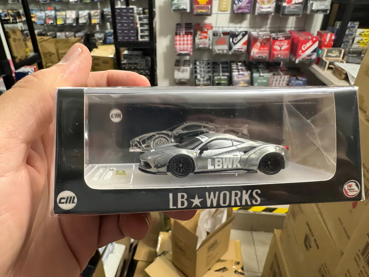 CM MODEL 1/64 LBWK F488 Matte Black (Indonesia Exclusive) CHASE