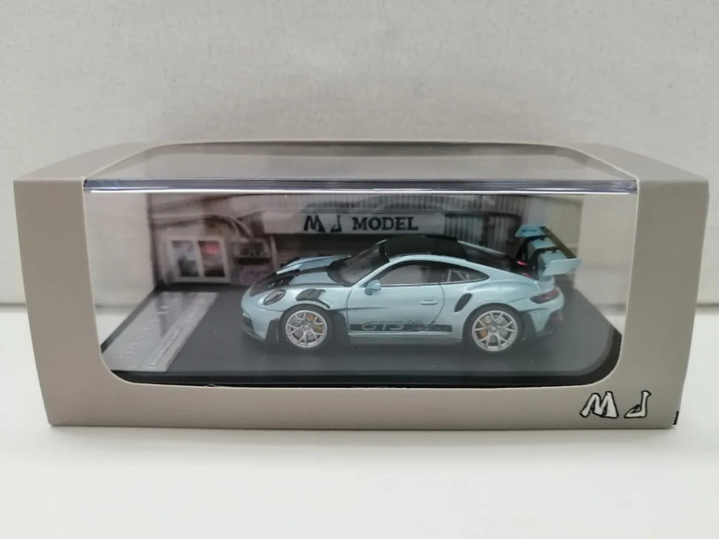 Mj Model Porsche 911 Gt3 Rs Blue Metallic Escala 1:64 Azul Acero