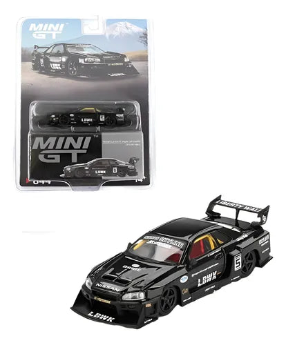 Mini GT 1:64 Nissan LB-ER34 Super Silhouette SKYLINE – Negro Blister