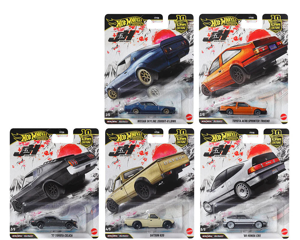 HOTWHEELS 1:64 Car Culture 10th Anniversary 2026 P Case – Japan Historics 5