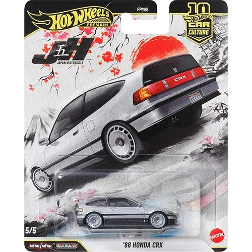 HOTWHEELS 88 HONDA CRX JAPAN HISTORICS