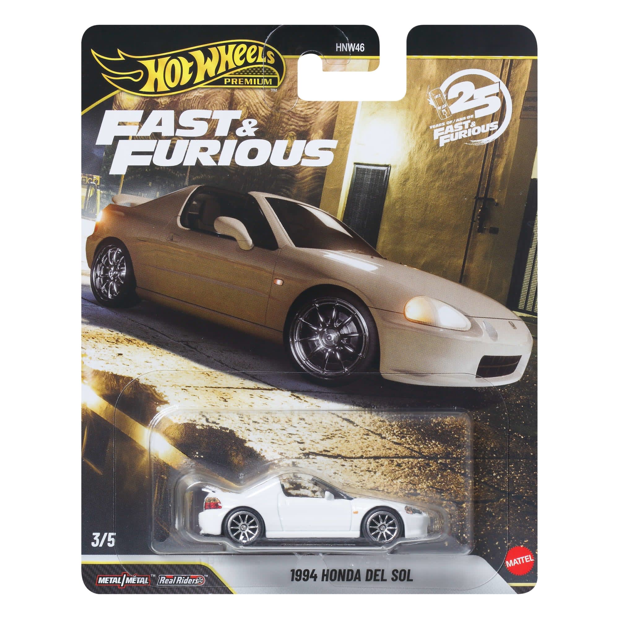 HOTWHEELS HONDA DEL SOL RAPIDOS Y FURIOSOS 25 ANIVERSARIO
