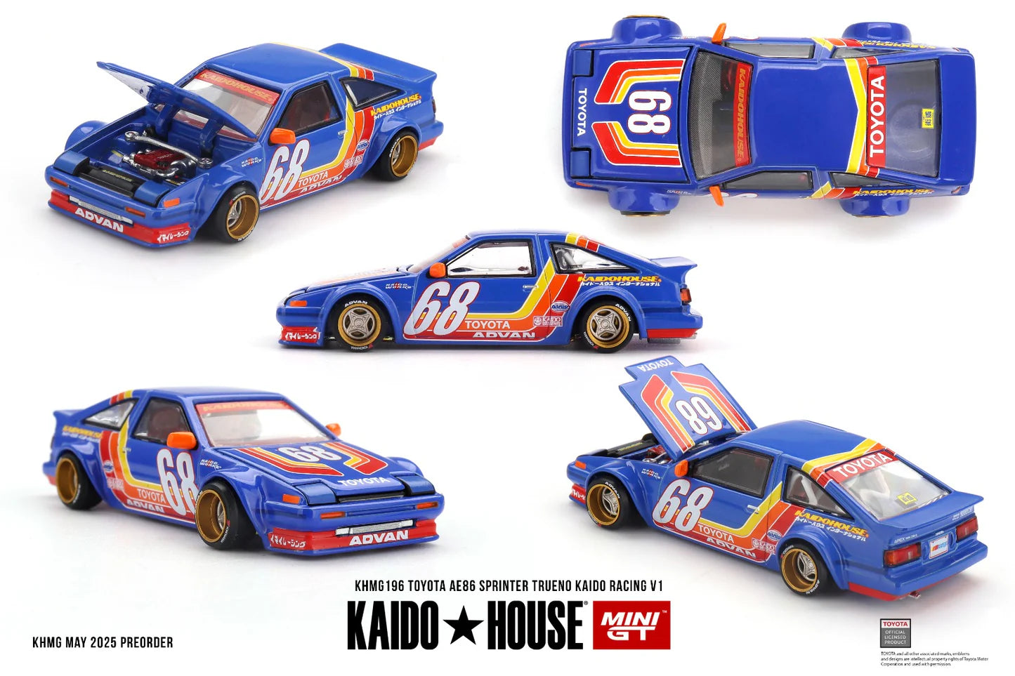 KAIDO HOUSE  1/64 Toyota AE86 Sprinter Trueno Kaido Racing V1