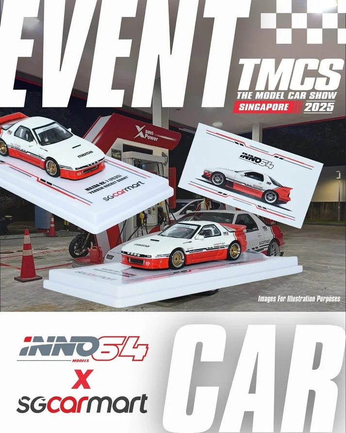 INNO 64 x SGCARMART Mazda RX-7 (FC3S) - Pandem Rocket Bunny The Model Car Show Singapore 2025 TMCSSG