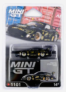 Mini GT 1:64 MAZDA RX-7 LB-Super Silhouette FD-NILES – Negro (PRESENTACIÓN EN BLISTER)