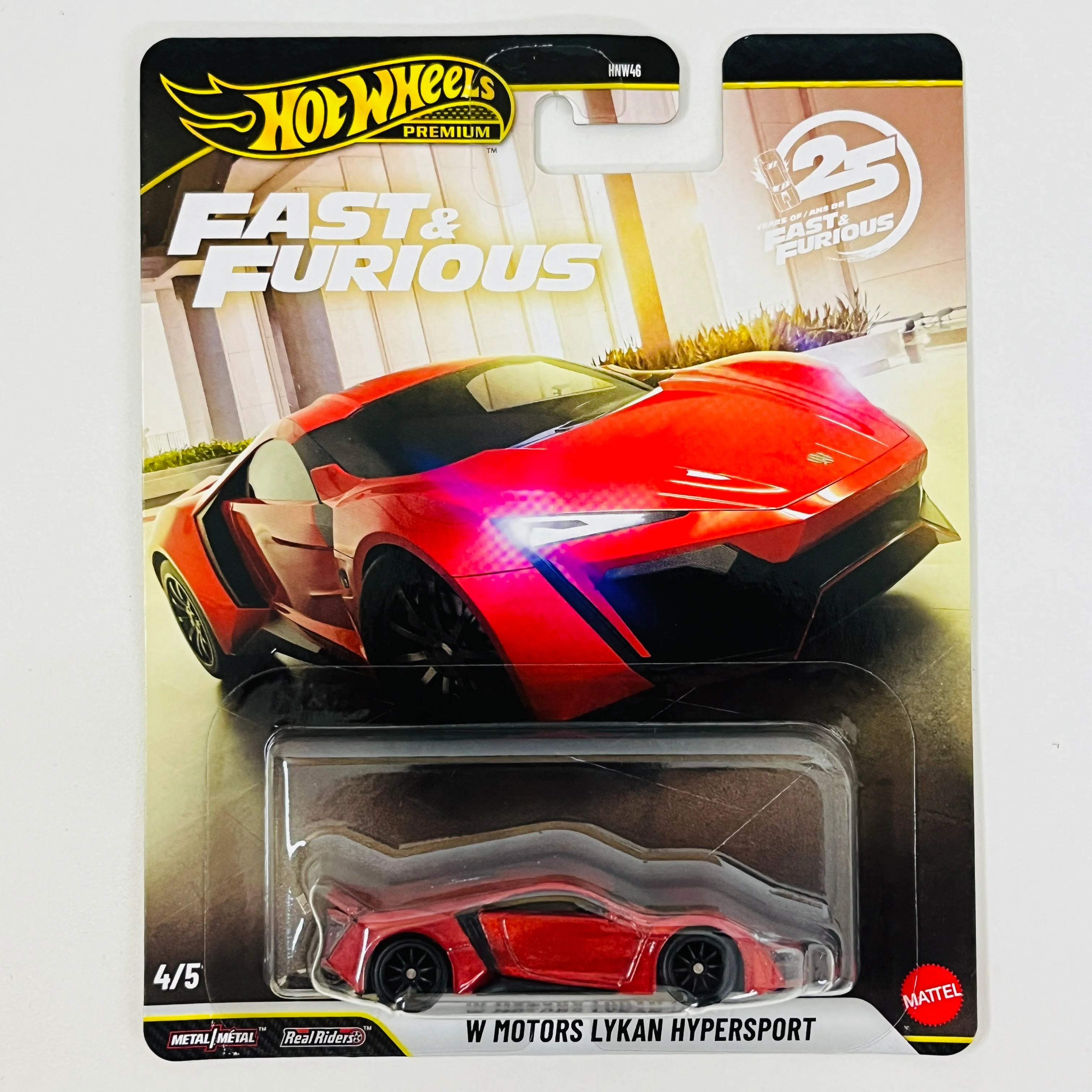 HOTWHEELS PREMIUM W MOTORS LYCAN HYPERSPORT ROJO