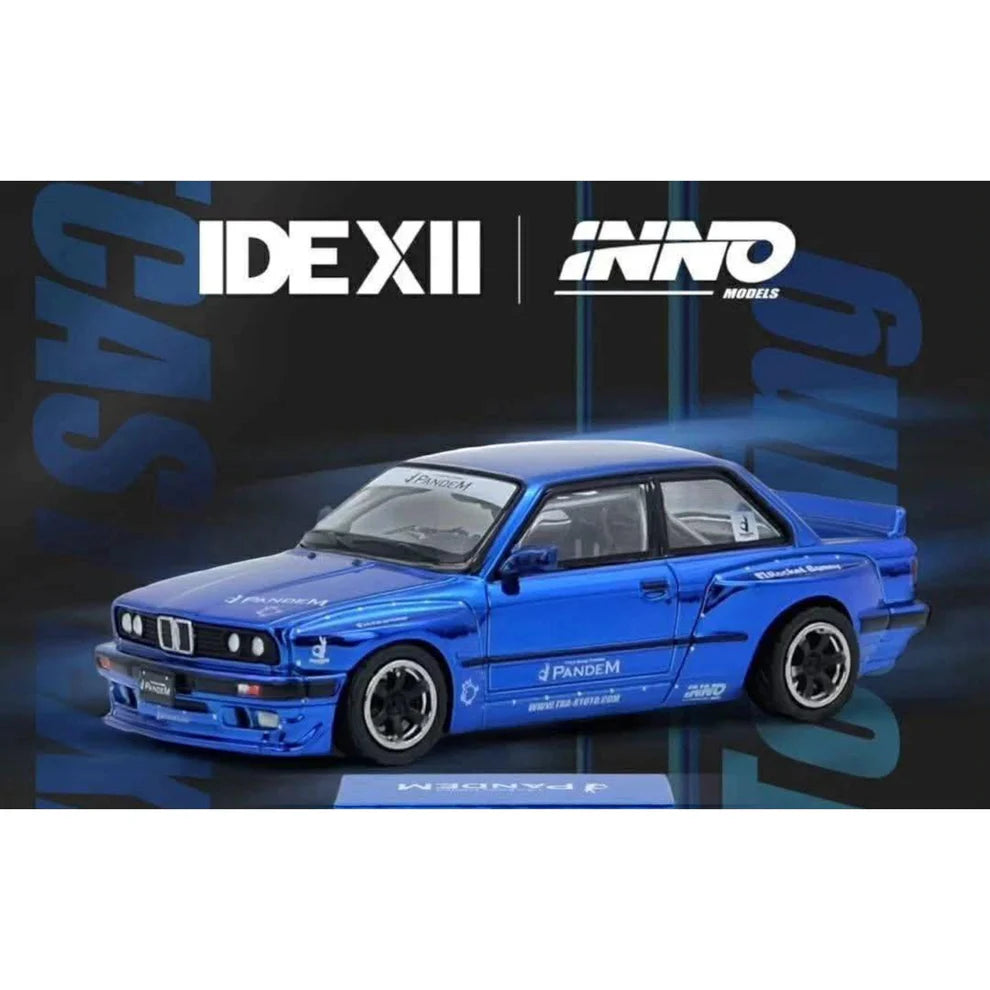 INNO64 - BMW E30 Widebody  "Pandem Rocket Bunny" Blue - 2025 Indonesia Diecast Expo (IDE-XII)