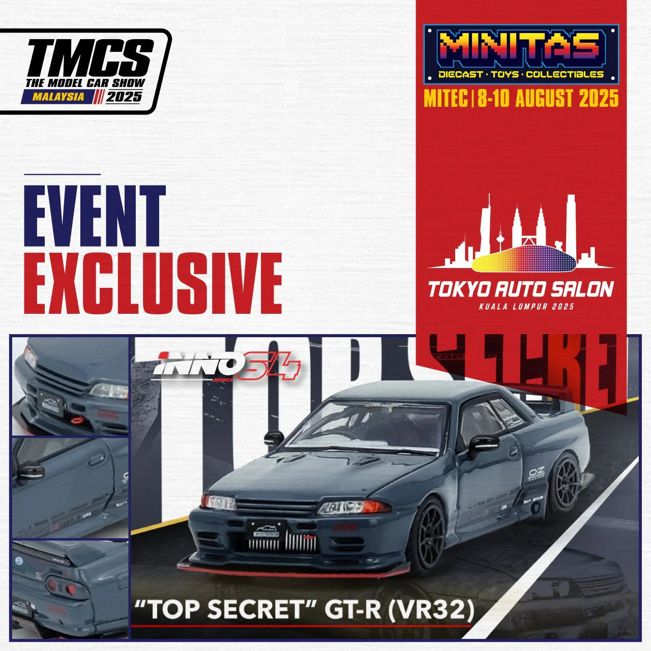 NISSAN R32 TOP SECRET TASKL 25 EVENT EDITION