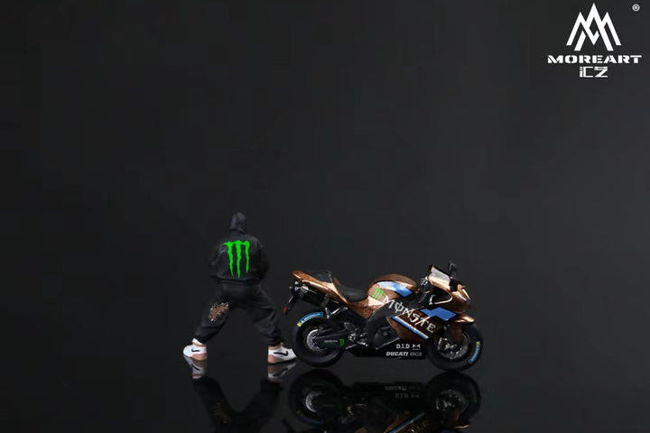 MOREART 1/64 KAWASAKI 2006ZX-10RMAGIC CLAW PULL FLOWER COOL DOLL