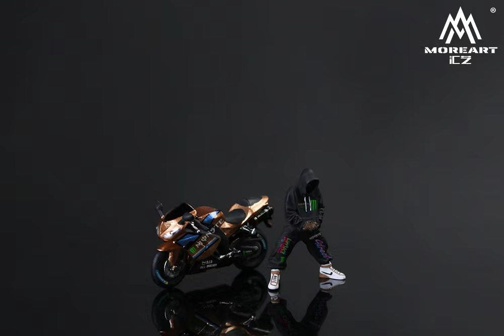 MOREART 1/64 KAWASAKI 2006ZX-10RMAGIC CLAW PULL FLOWER COOL DOLL