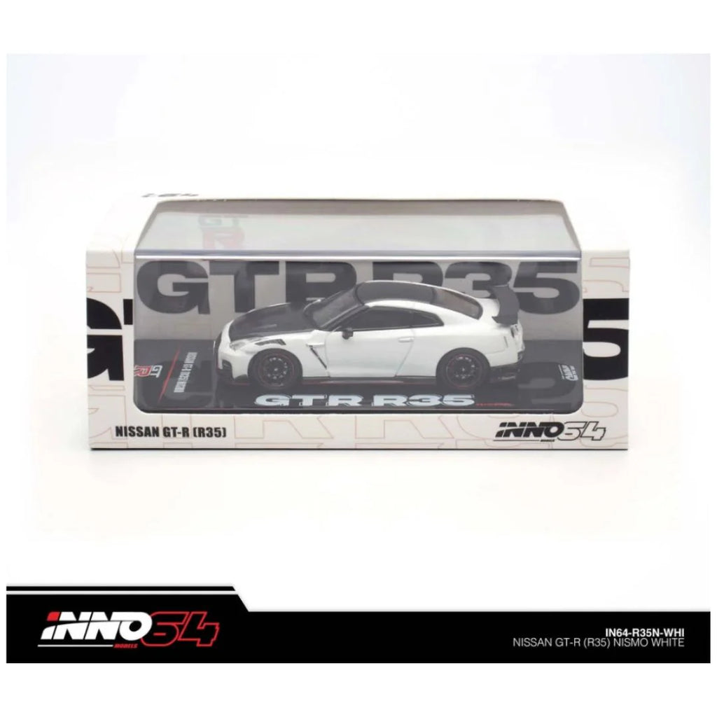 Inno64 1/64 NISSAN GT-R R35 NISMO White Diecast Scale Model Car