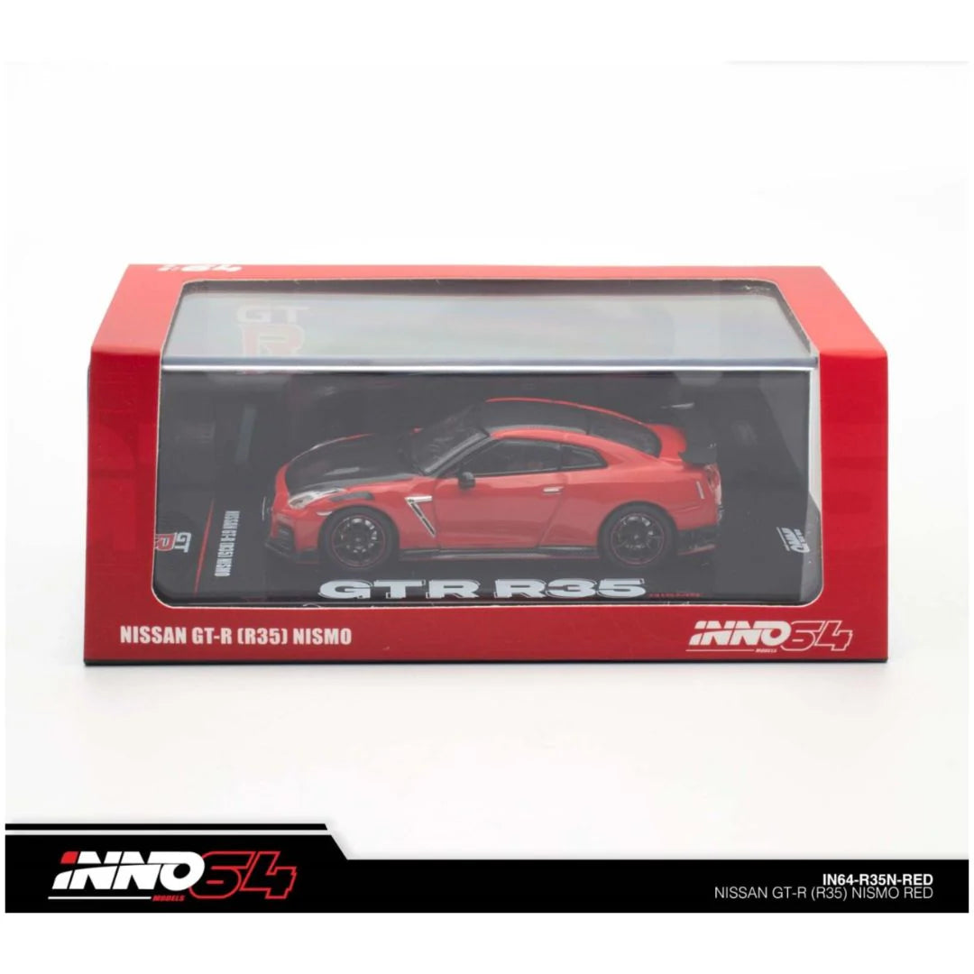 Inno64 1/64 Nissan GT-R R35 NISMO Red Diecast Scale Model Car