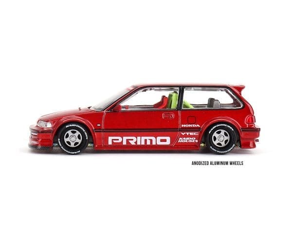 Kaido House x Mini GT 1:64 Honda Civic (EF) Kaido Works V2- M Red