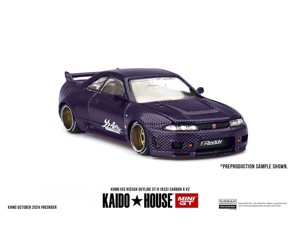 Kaido House x Mini GT 1:64 Nissan Skyline GT-R (R33) Active Carbon