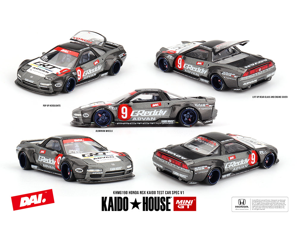 Kaido House x Mini GT 1:64 Honda NSX Kaido Test Car Spec V1