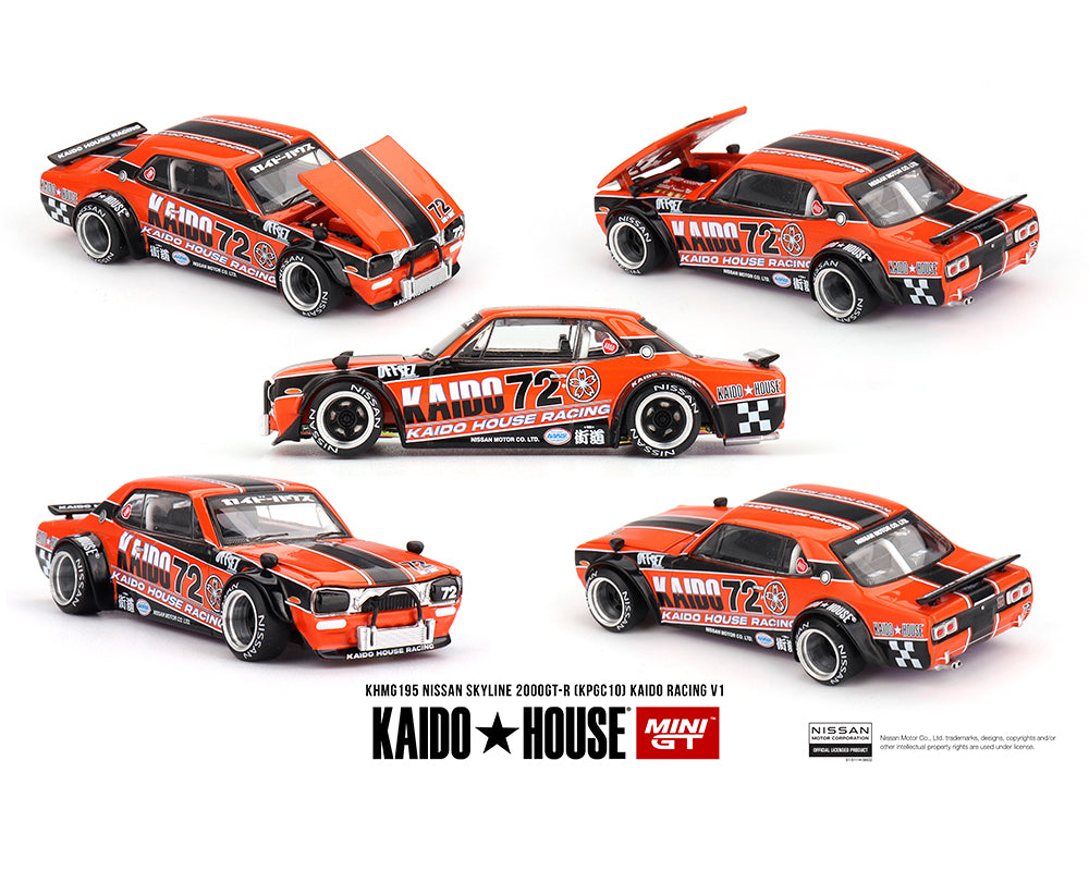 Kaido House x Mini GT 1:64 Nissan Skyline 2000GT-R (KPGC10) Kaido Racing V1