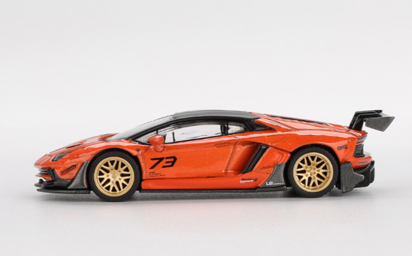 MINI GT #1133 LB★WORKS Lamborghini Aventador Edición Limitada Naranja MDX 2025 EN CAJA